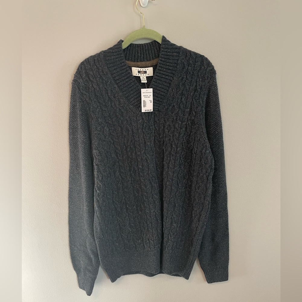 Mens New Joseph Abboud Navy Sweater, Size M